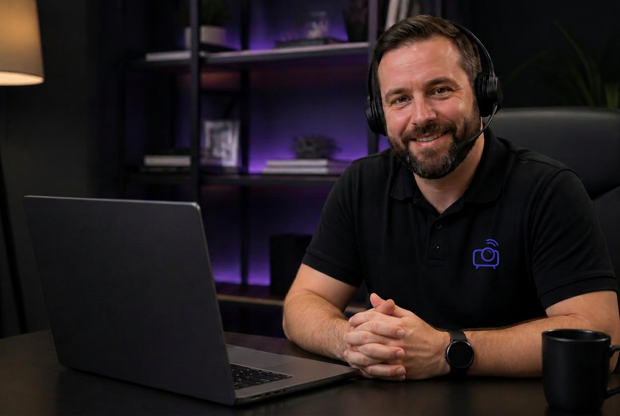 Lumenex specialist hosting a live virtual projection mapping demo