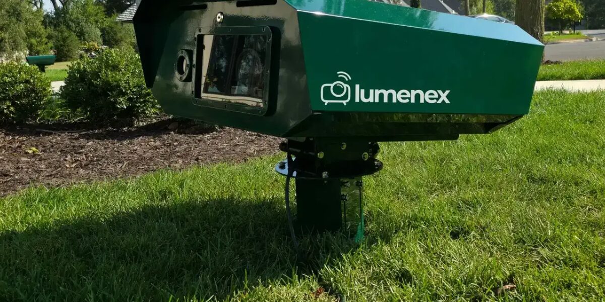 The LX60 in its enclosure, outdoors