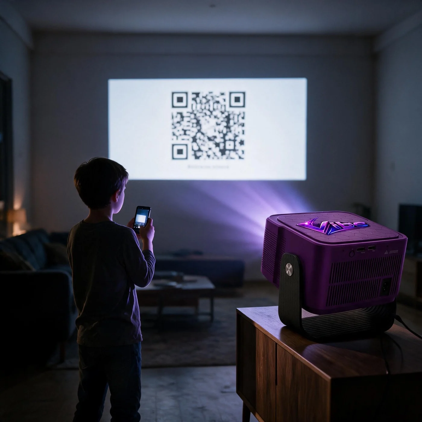 Setting up and pairing the Vibe Projector with the Lumenex app
